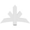 Ekena Millwork Alberta Architectural Grade PVC Gable Bracket, 48"W x 30"H x 4"D x 6"F, 15/12 Pitch GBP048X30X0406ALB00 - alternate 5